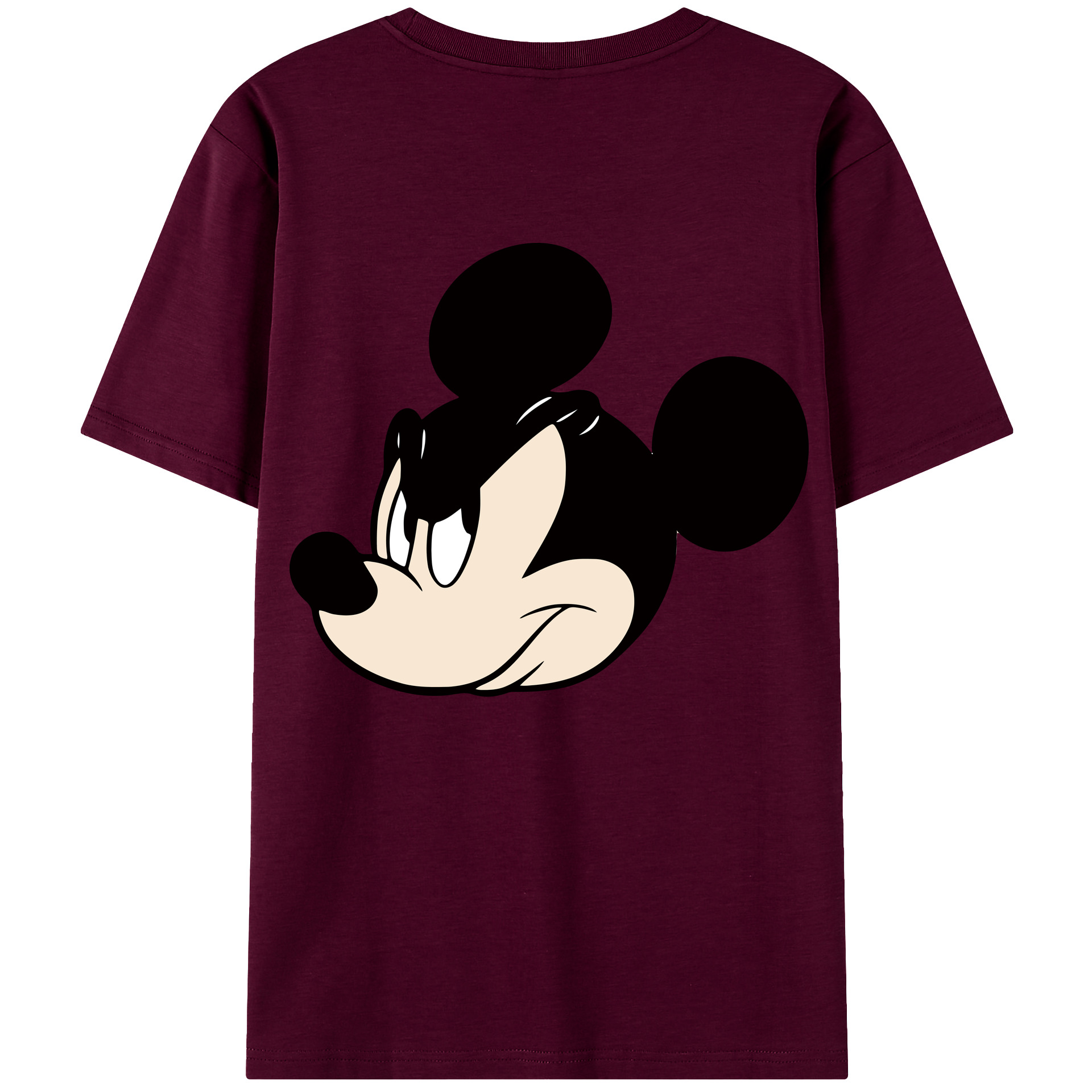 （画像用） ミッキーマウス Mickey Mouse レディース半袖Tシャツ(バックプリント)